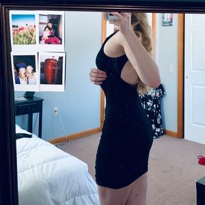 Lulus black mini dress